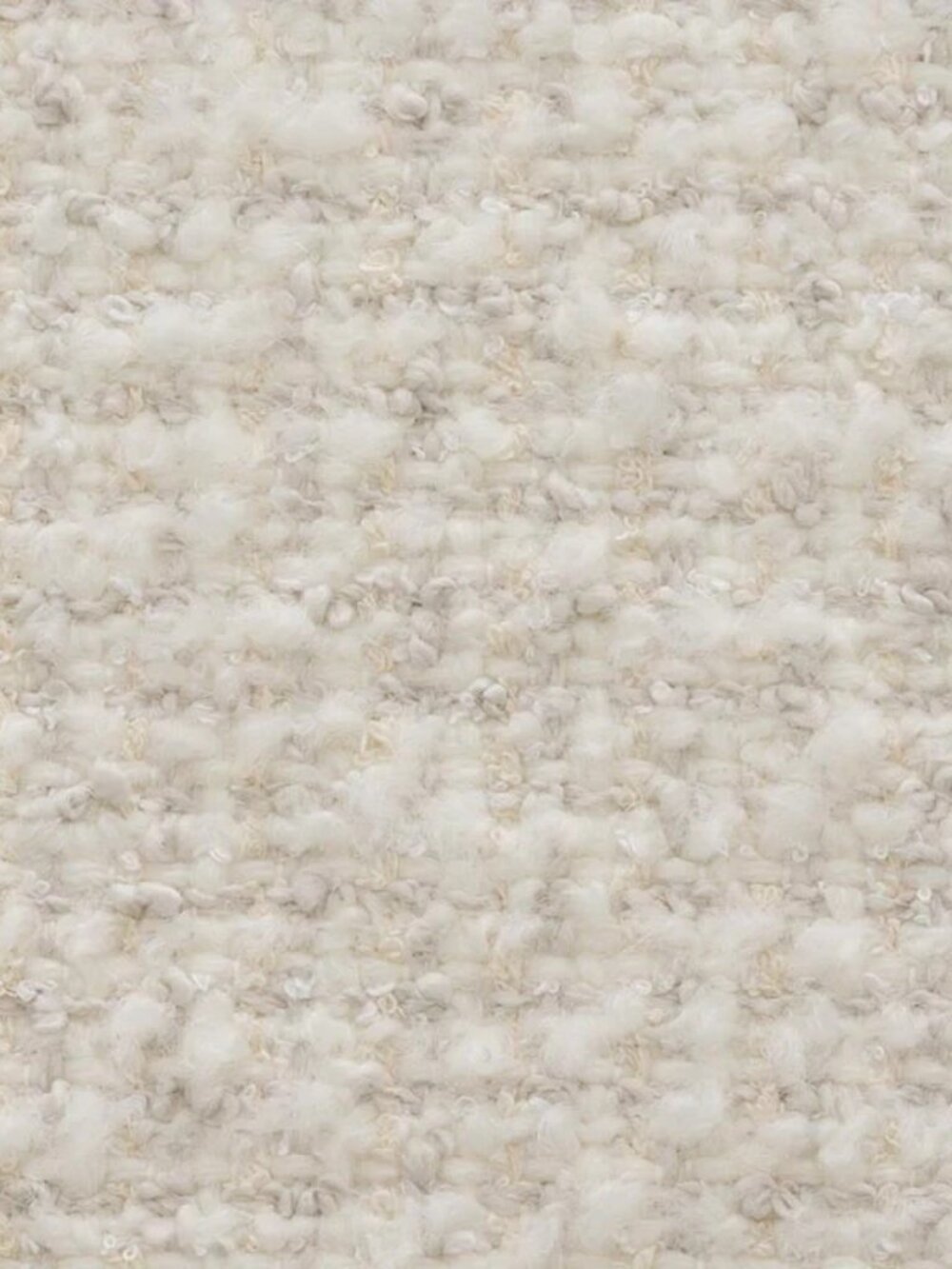 Holly Hunt Great Plains Cardigan in Winter fabric Mohair Bouclé 14yd MSRP $4,354